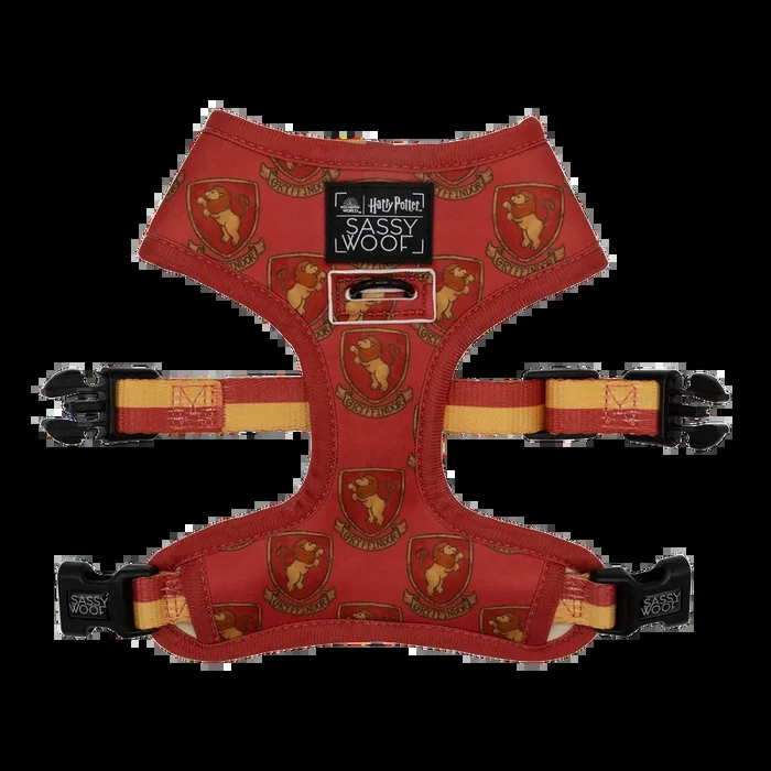 Gryffindor Pet Harness – Sassy Woof