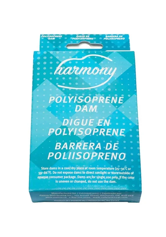 Harmony Polyisoprene Dam 6 Count Condoms