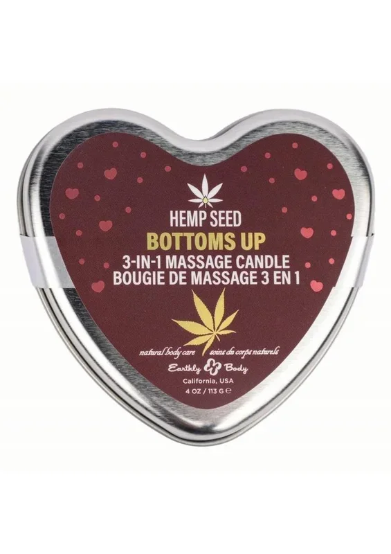Hemp Seed 3-In-1 Valentines 2025 Massage Candle Bottom’s Up