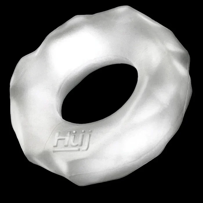 Hunkyjunk Fractal Tactile Cockring – Clear Ice