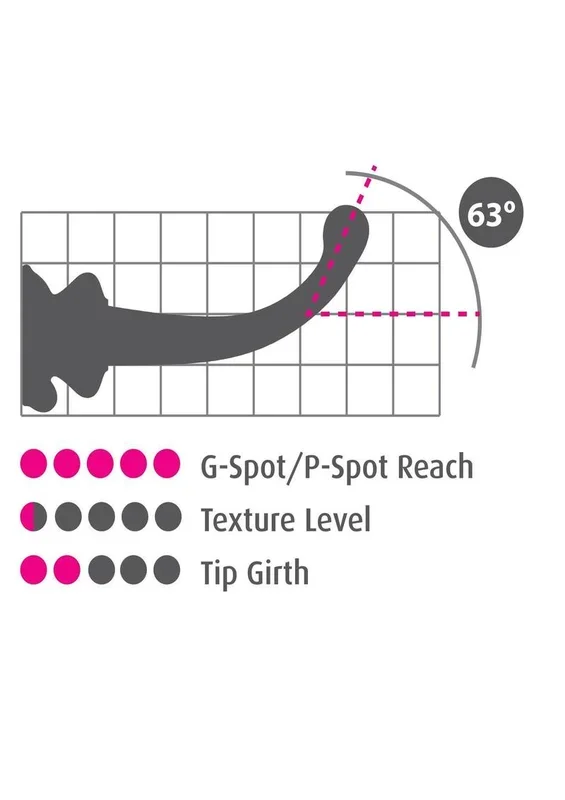 Icicles No. 87 Glass G-Spot Wand with Bendable Silicone Suction Cup