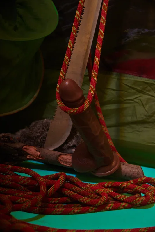 JOCK 9 Inch Dildo with Balls – Brown