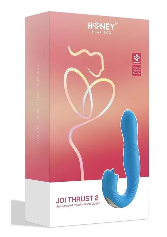 Joi Thrust 2 Pressure Sensing App Controlled Thrusting G-Spot Silicone Rechargeable Vibrator and Tongue Clit Licker