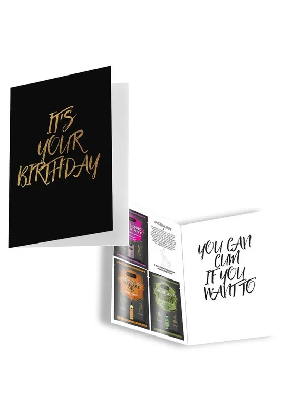 Kama Sutra Naughty Notes Greeting Card Its Your Birthday