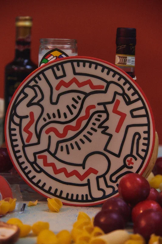 Keith Haring PORCELAIN PLATE “SILVER COLLECTION ” #3