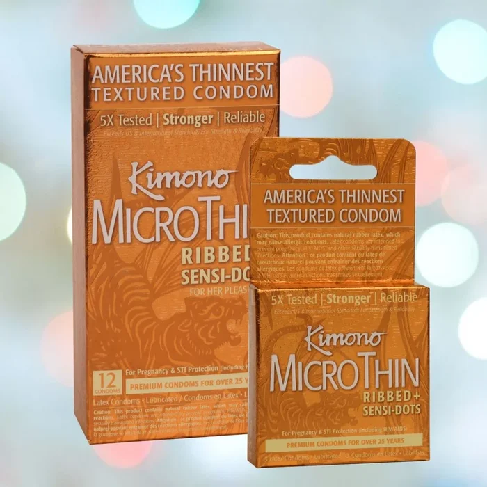 Kimono MicroThin Costate + Sensi-Dots Condoms