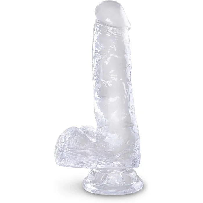 King Cock Clear 6 ” Cock With Balls