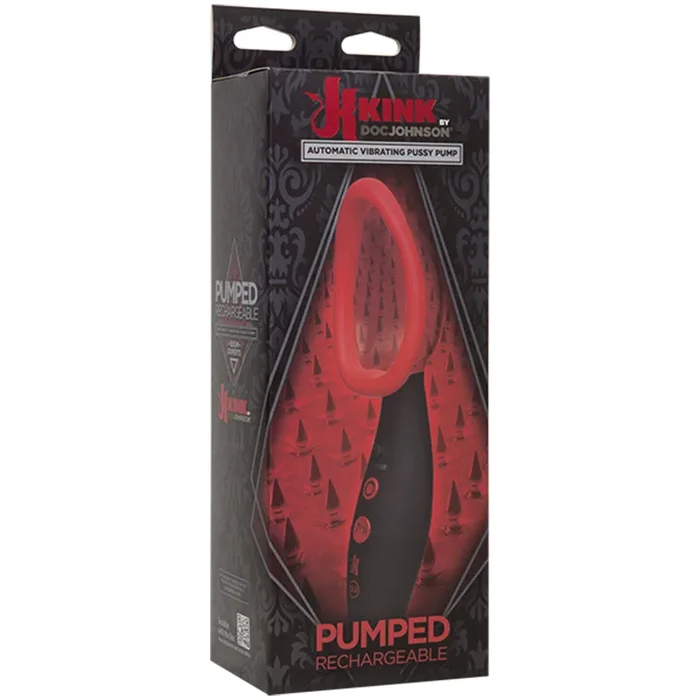Kink – Pump – Rechargeable Vibrating Sucking Vagina Pump Black/Red