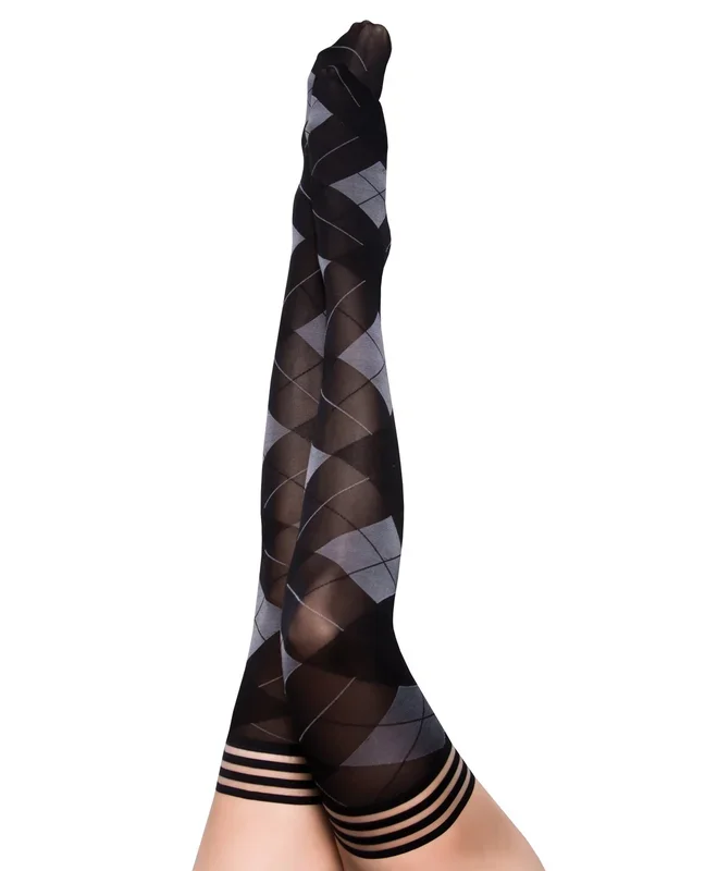 Kix’ies Kimmie Argyle Thigh High Argyle A