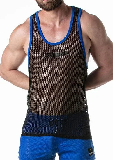 Leader Mesh Tank Top Wild Blue Yonder