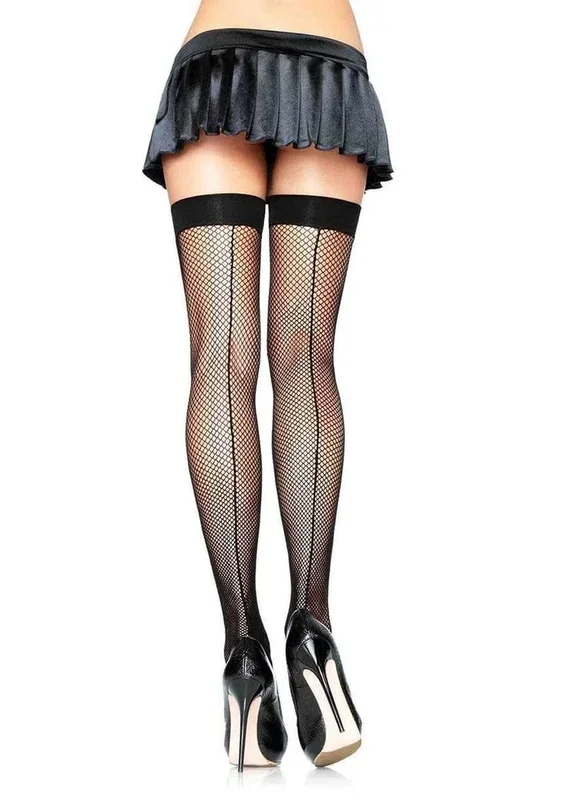 Leg Avenue Fishnet Stockings with Backseam