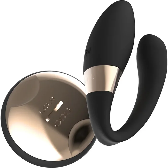 LELO TIANI Duo Rechargeable Silicone Waterproof Couples Vibrator With Remote – Dark