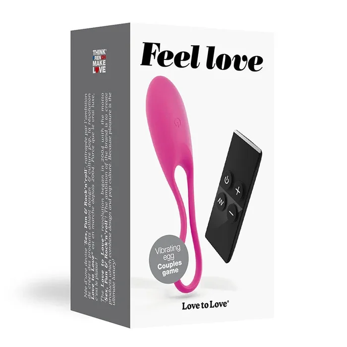 Love to Love Smell Love Vibrating Silicone Egg With Remote Pink