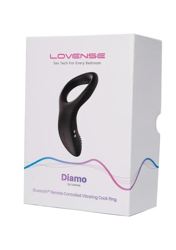 Lovense Diamo Remote Controlled Vibrating Silicone Cock Ring