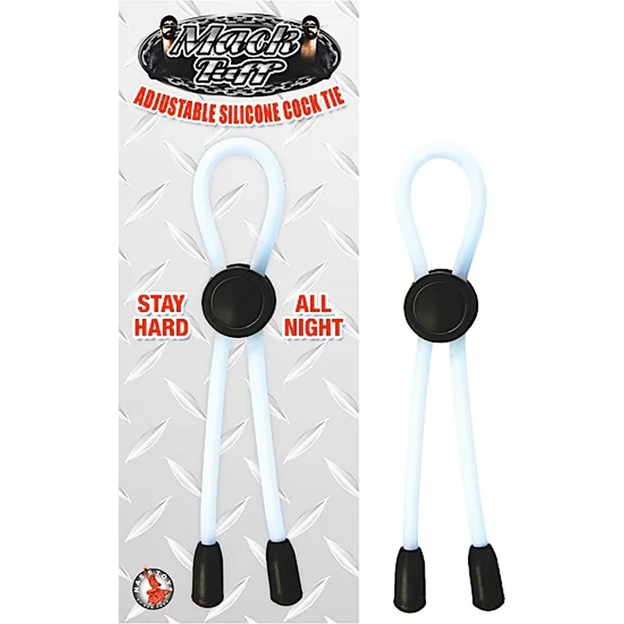 Mack Tuff Adjustable Silicone Cock Tie (Clear) Lasso/Bolo