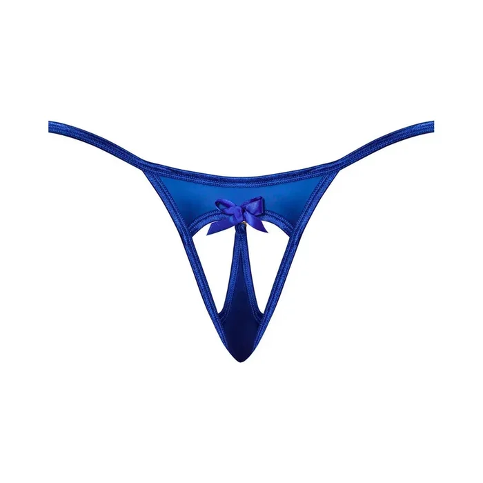 Magic Silk Holidaze Pull Surface Satin G-String Cobalt Blue