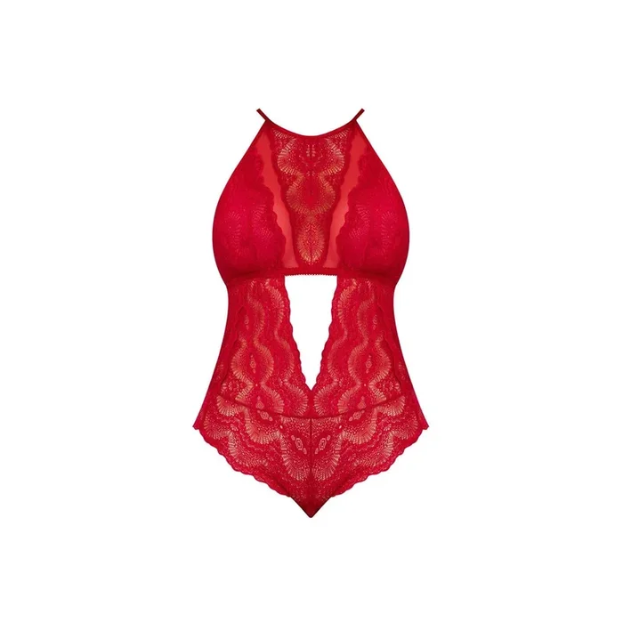 Magic Silk Sugar & Spice Teddy With Snap Crotch Red