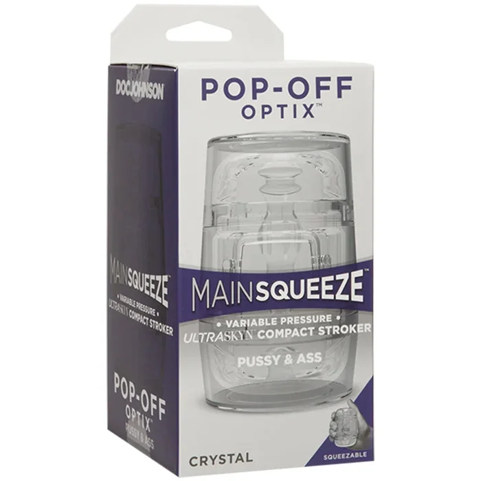 Main Squeeze POP-OFF OPTIX Pussy&Ass Crystal | Male Mastubator | Stroker