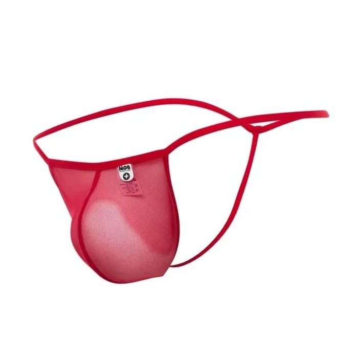 Male Basics Mob Men’s Sexy Sheer T Back Thong Red