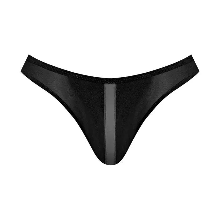 Male Power Landing Strip Bikini Brief Black