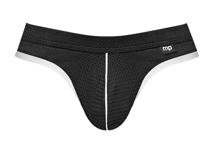 Male Power Sport Mesh Sport Jock Black