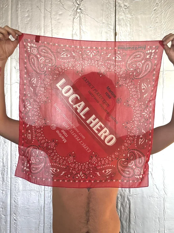 MARTINE ROSE BANDANA in RED
