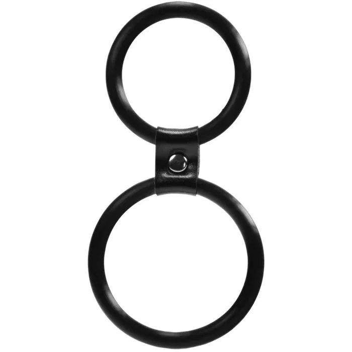 Me You Us Dual Ring Double Cock Ring Set Black