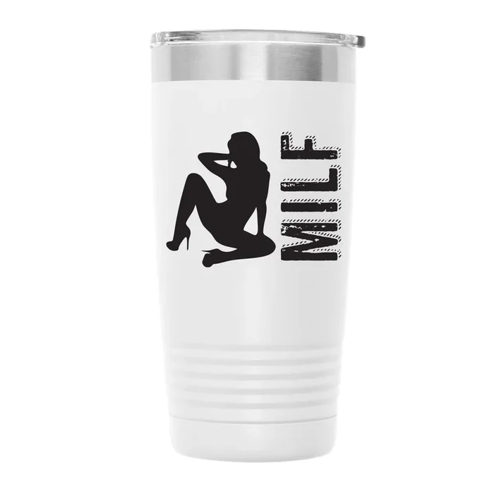 MILF_Silhouette001 20oz TUMBLER – BLANCHED