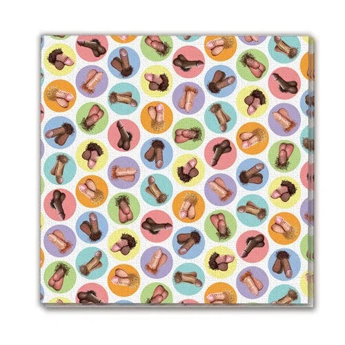 Miniskirt Penis Napkins 8 Pack