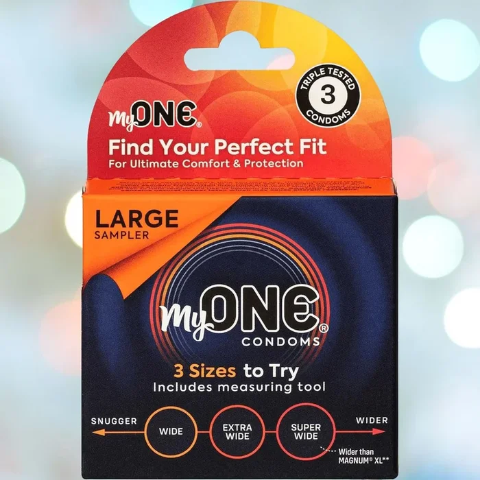 myONE “Large” Condom Sampler (With FitKit Measuring Tool)