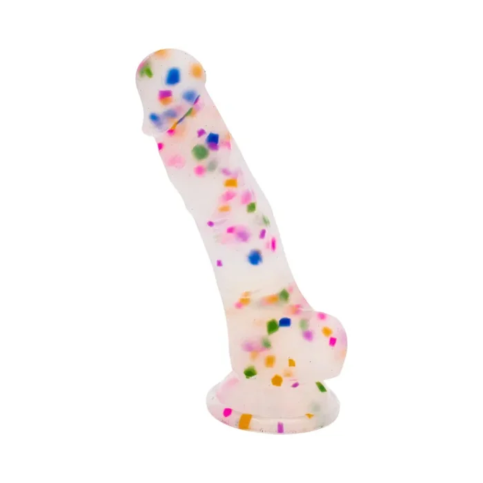 Natalie’s Toy Box Cock A Palooza Confetti Silicone Suction Dildo
