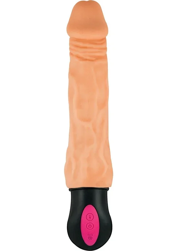 Natural Realskin Live Cock #3 Rechargeable Warming Vibrator