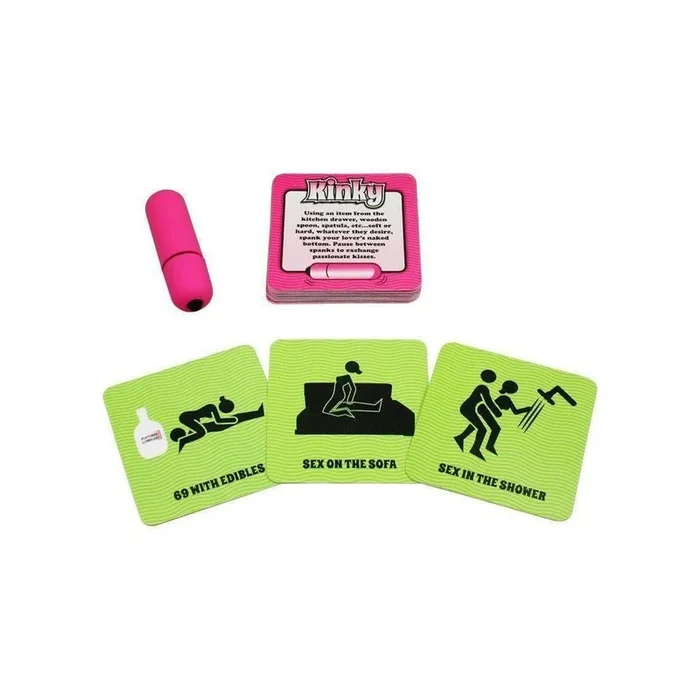 Naughty Vibrations Adult Couples Game With Waterproof Mini Bullet Vibrator