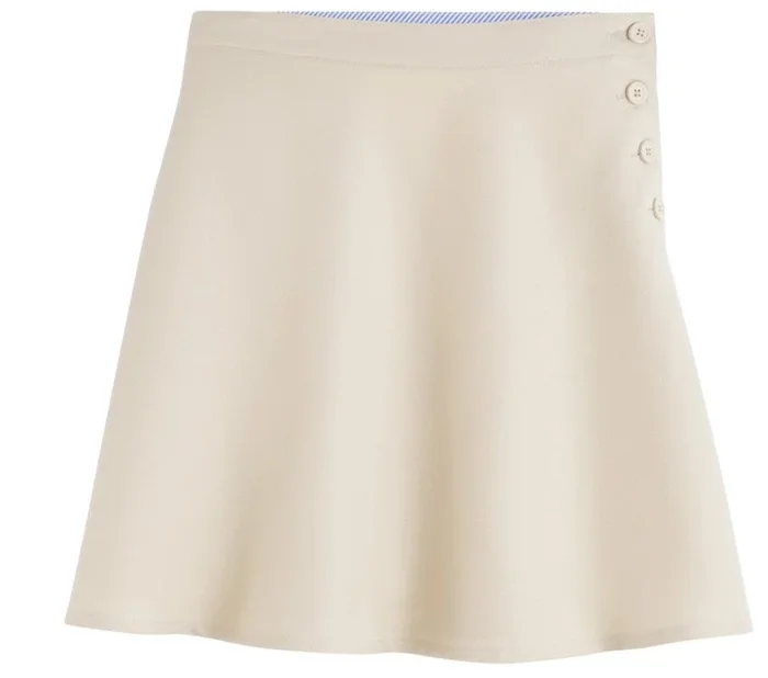 *NEW* Girl’s A-Line Side Button Khaki Skort (JK-8TH GRADE)