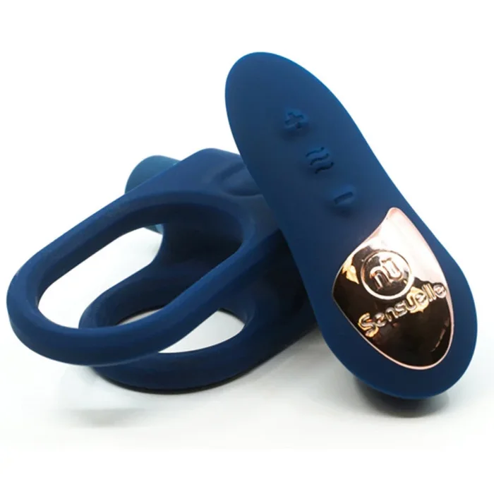 Nu Sensuelle Silicone Remote Control Cock Ring XLR8 – Navy