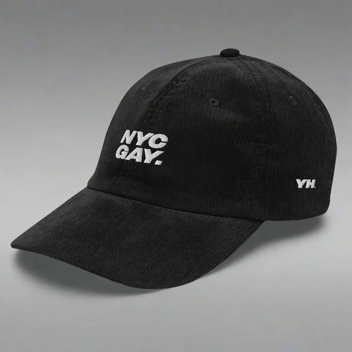 Nyc Gay Vintage Corduroy Hat in Black