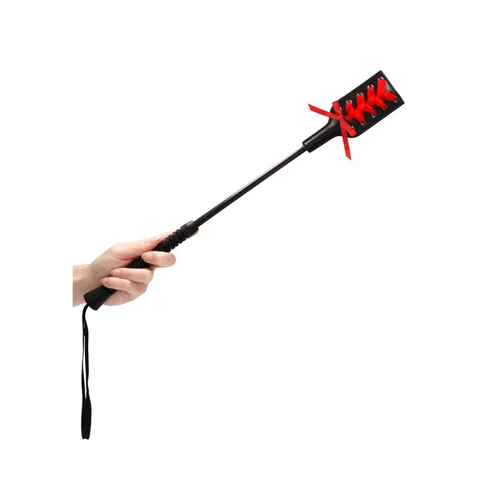 Ouch! Plait-Up Crop Black/Red Large