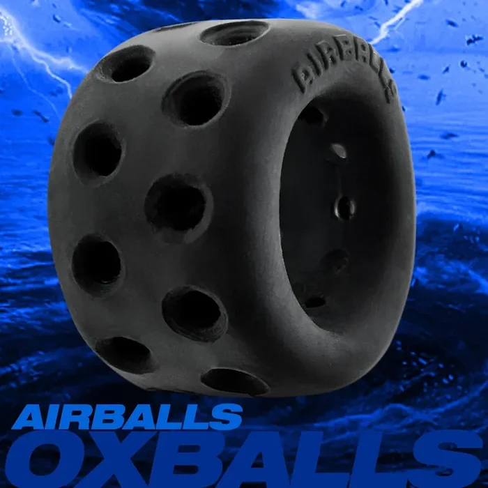 Oxballs Airballs Air-Lite Silicone Ballstretcher – Black Ice