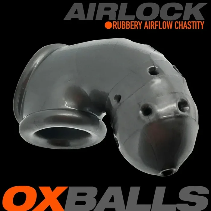 Oxballs Airlock Air-Lite Vented Silicone Chastity – Steel