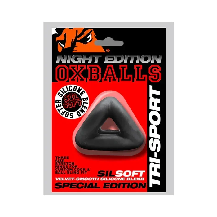 Oxballs Tri-Sport 3-Ring Cock & Ball Sling Special Edition Night