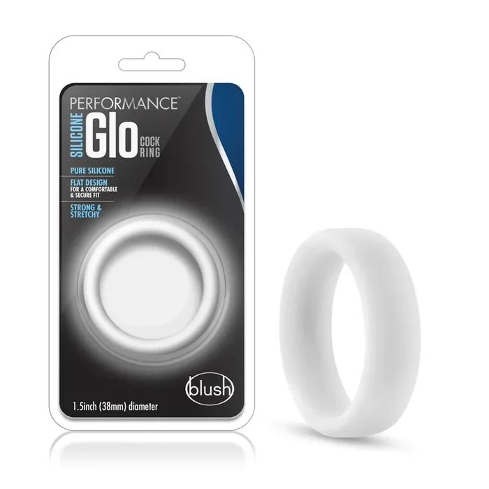 Performance Glo: Glow In The Dark White Penis Ring
