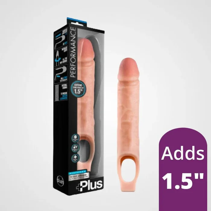 Performance Plus 10 ” Silicone Cock Sheath Penis Extender – Vanilla