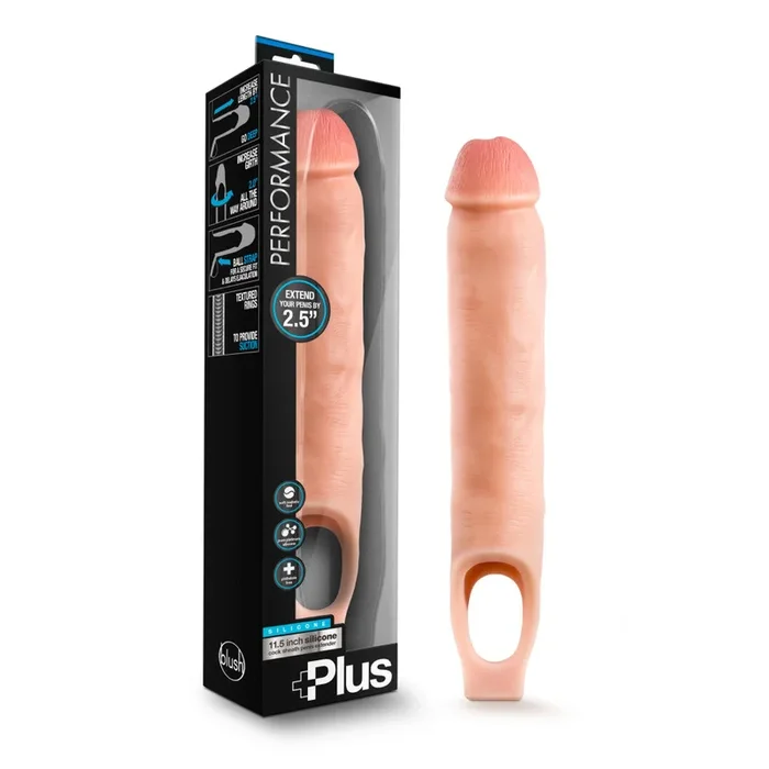Performance Plus By Blush® | 2.5-Inch Penis Extender – Made with Realistic Purio™ Silicone & Secure Fit Strap
