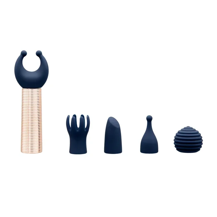 Pillow Talk Secrets Desires 6-Piece Mini Massager Set – Navy