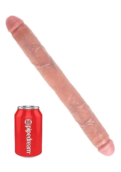 Pipedream King Cock Double Ended Thick Dildo 16 Inch Flesh