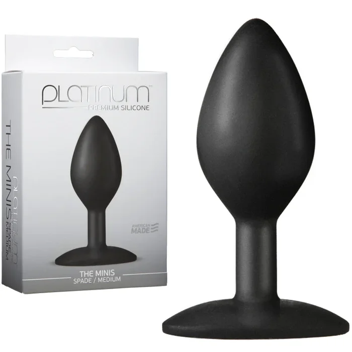 Platinum Premium Silicone – The Minis – Spade – Medium Black
