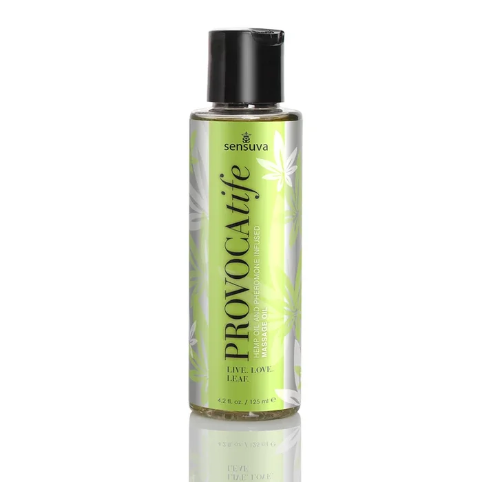 Provocatife Hemp Oil & Pheromone Infused Massage Oil – 4.2 Fl. Oz. / 125 ml