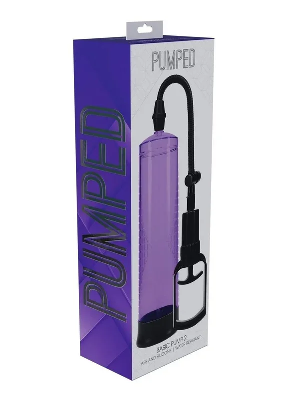 Pumped Basic Pump 2 Water Resistant Silicone Penis Pump – Purple