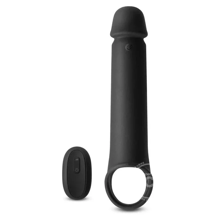 Renegade Brute Rechargeable Silicone Vibrating Penis Extention – Sinister