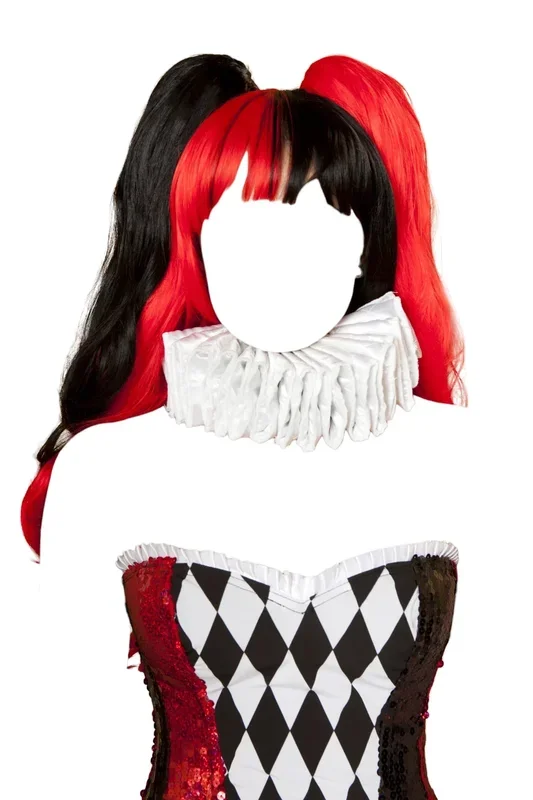 Roma Costume Wig Only Costume Accessory Black/Red One Size
